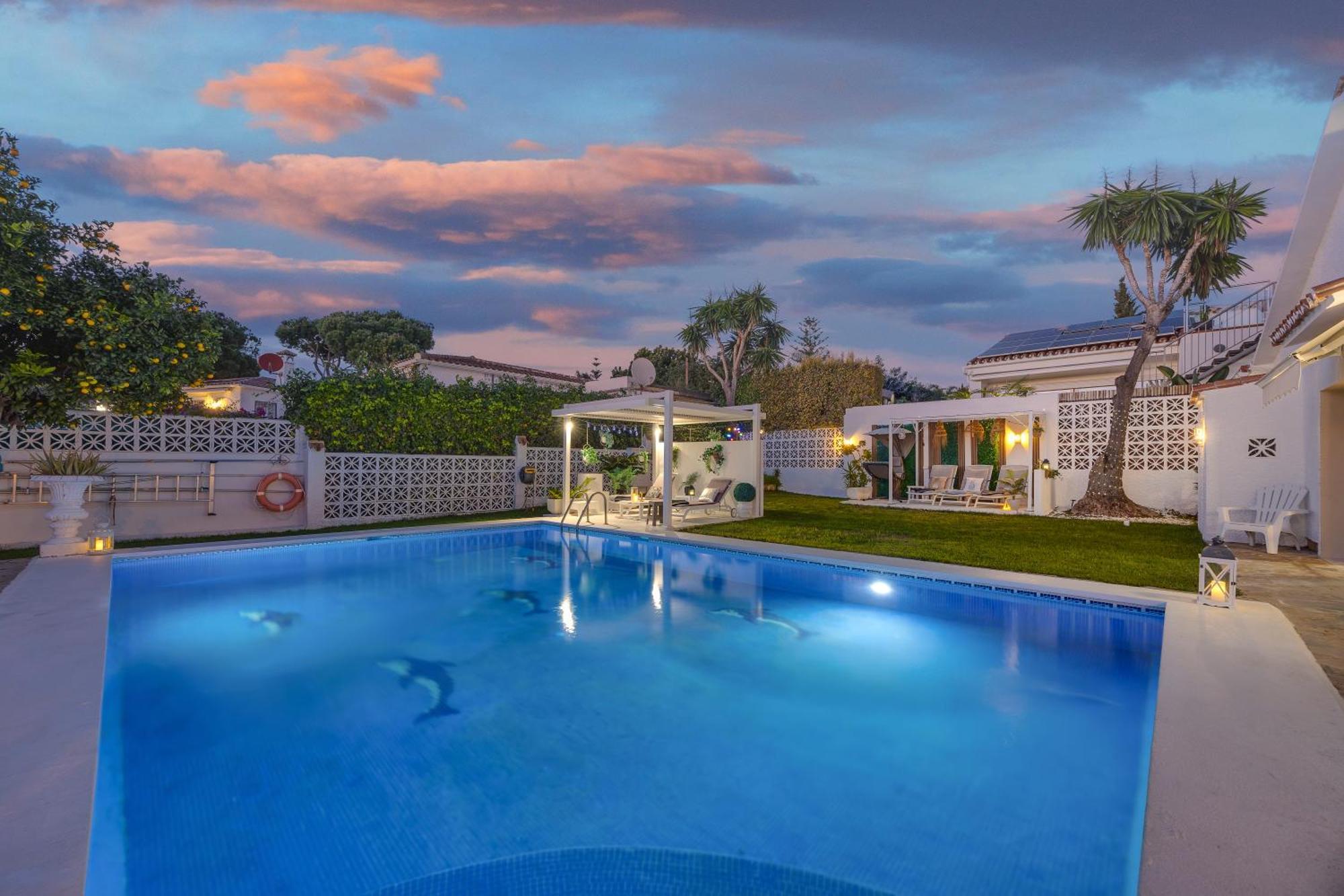 Villa Casacara Marbella Beachside Costabella -Spain Ngoại thất bức ảnh